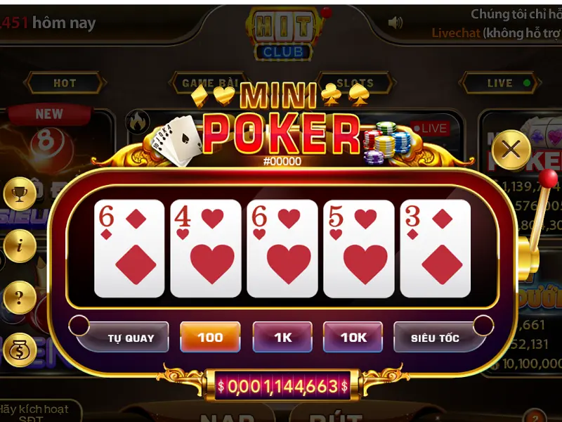 Bí Kíp Chơi Mini Poker Cực Dễ Tại Go789