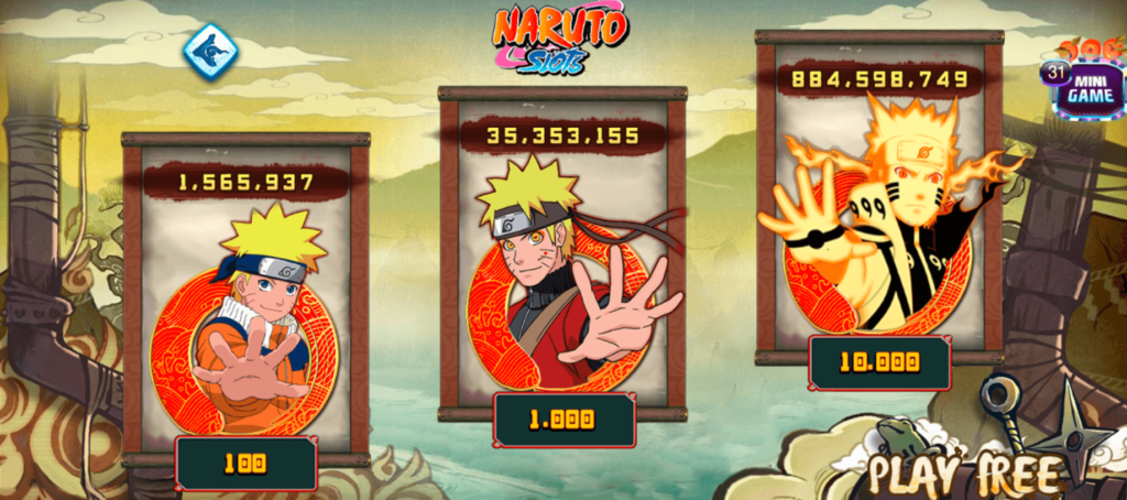 Naruto Slots tại go789 là trò chơi nổ hũ thu hút đông đảo người chơi nhờ lối chơi thú vị và tỷ lệ thắng cao.